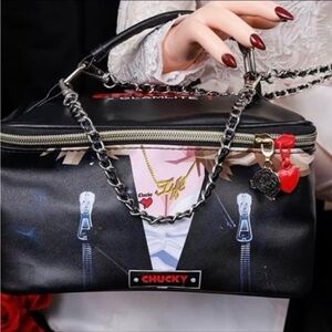 Glamlite x Chucky Tiff Makeup Bag Cosmetics Train Case NWT